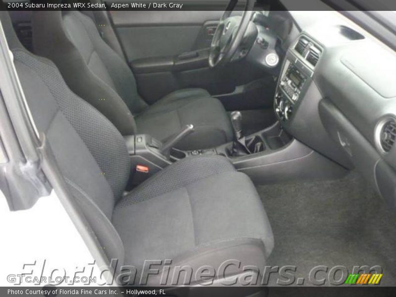 Aspen White / Dark Gray 2004 Subaru Impreza WRX Sedan