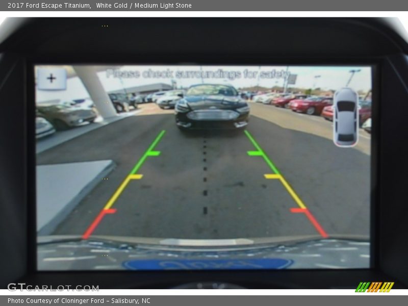 White Gold / Medium Light Stone 2017 Ford Escape Titanium