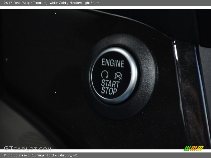 White Gold / Medium Light Stone 2017 Ford Escape Titanium