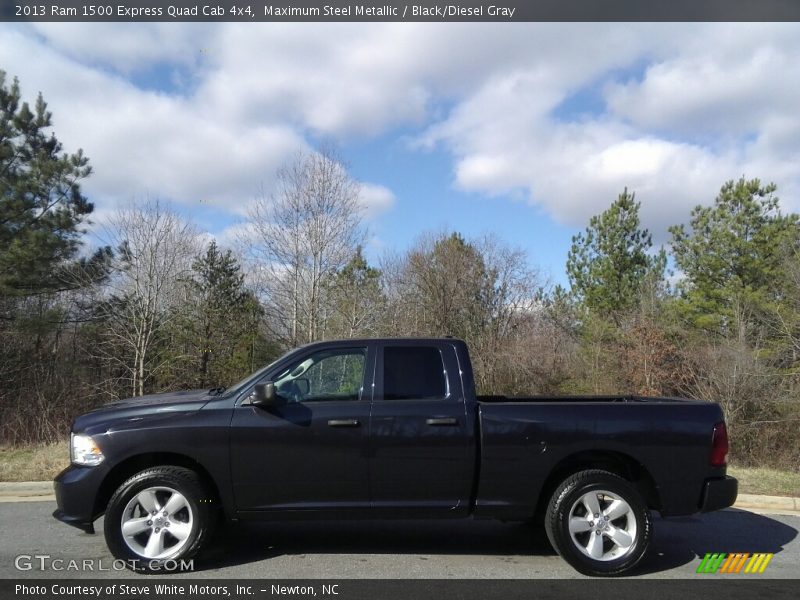 Maximum Steel Metallic / Black/Diesel Gray 2013 Ram 1500 Express Quad Cab 4x4