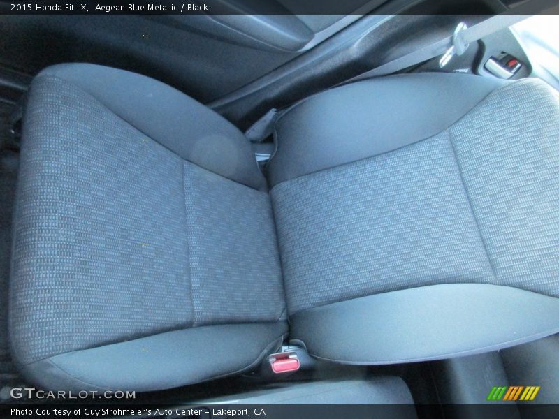 Aegean Blue Metallic / Black 2015 Honda Fit LX