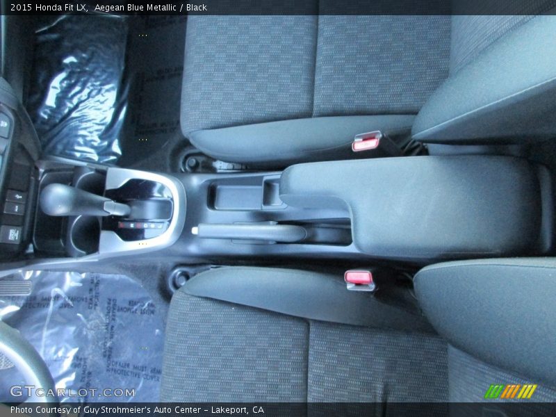 Aegean Blue Metallic / Black 2015 Honda Fit LX