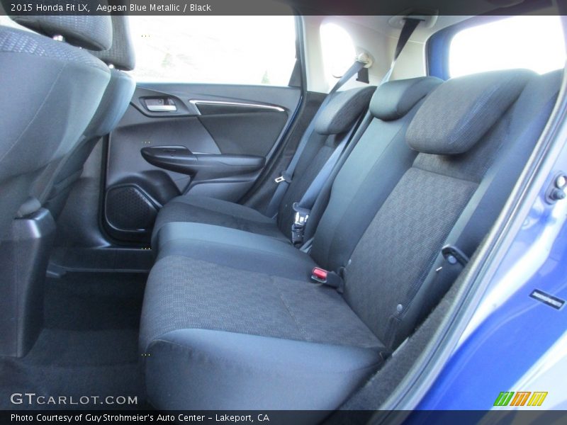 Aegean Blue Metallic / Black 2015 Honda Fit LX