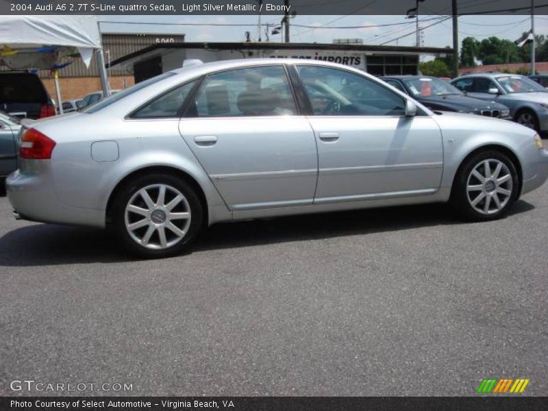 Light Silver Metallic / Ebony 2004 Audi A6 2.7T S-Line quattro Sedan