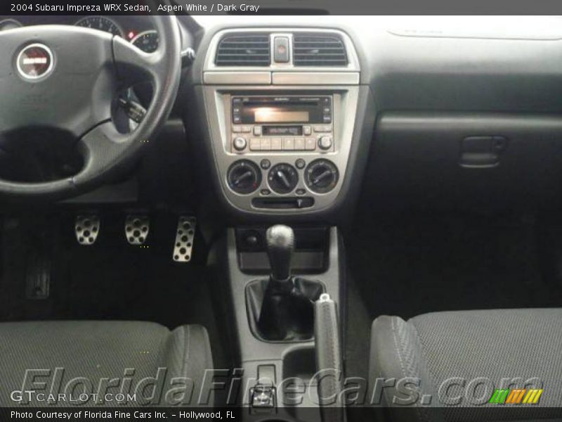 Aspen White / Dark Gray 2004 Subaru Impreza WRX Sedan