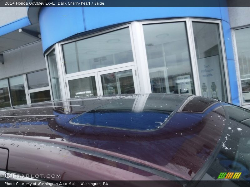 Dark Cherry Pearl / Beige 2014 Honda Odyssey EX-L