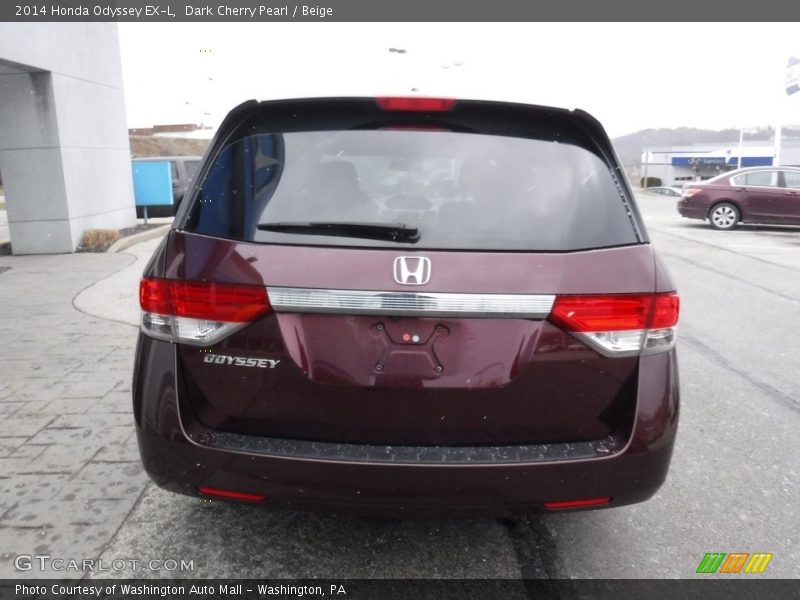 Dark Cherry Pearl / Beige 2014 Honda Odyssey EX-L