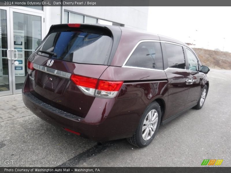 Dark Cherry Pearl / Beige 2014 Honda Odyssey EX-L