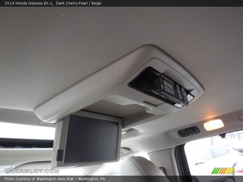 Dark Cherry Pearl / Beige 2014 Honda Odyssey EX-L