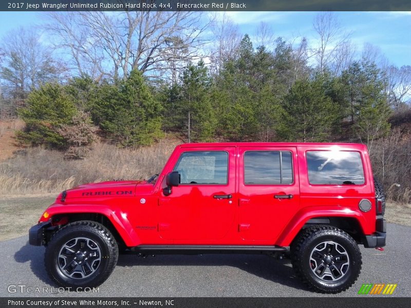 Firecracker Red / Black 2017 Jeep Wrangler Unlimited Rubicon Hard Rock 4x4