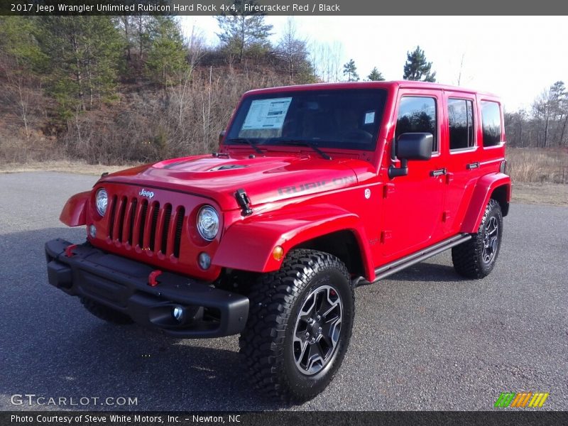 Firecracker Red / Black 2017 Jeep Wrangler Unlimited Rubicon Hard Rock 4x4