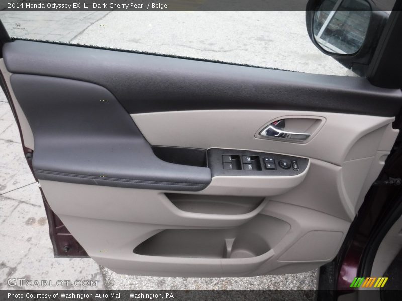 Dark Cherry Pearl / Beige 2014 Honda Odyssey EX-L