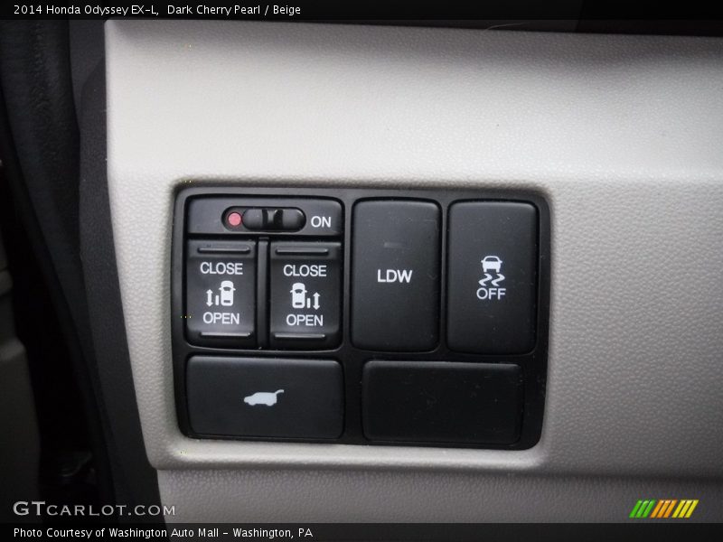 Dark Cherry Pearl / Beige 2014 Honda Odyssey EX-L