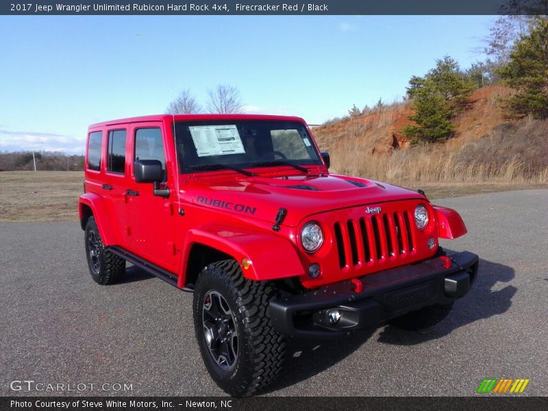 Firecracker Red / Black 2017 Jeep Wrangler Unlimited Rubicon Hard Rock 4x4