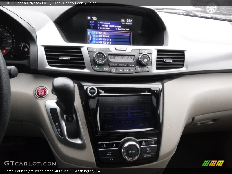 Dark Cherry Pearl / Beige 2014 Honda Odyssey EX-L
