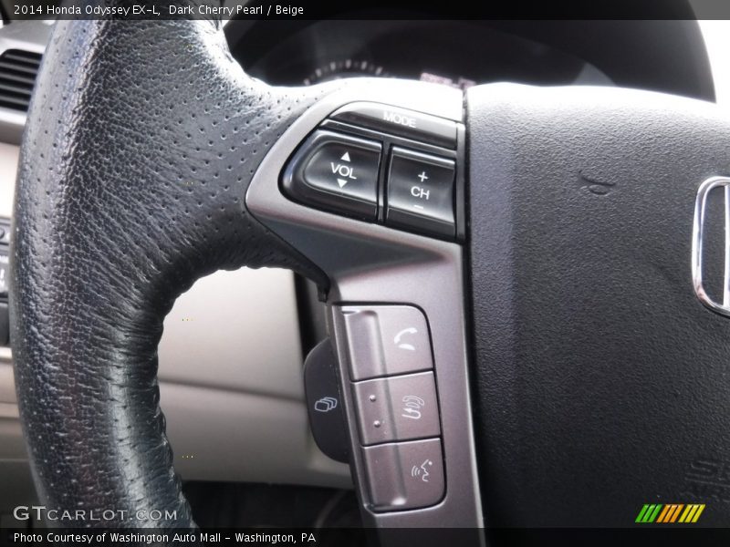 Dark Cherry Pearl / Beige 2014 Honda Odyssey EX-L
