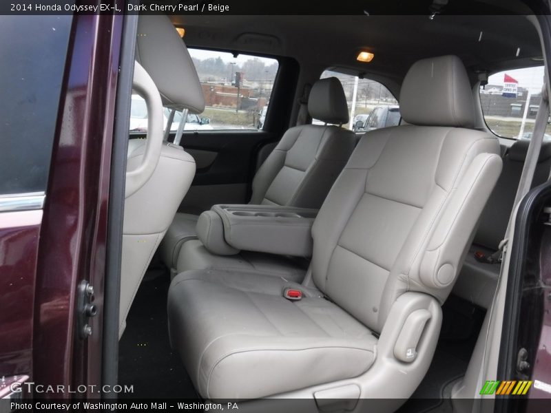 Dark Cherry Pearl / Beige 2014 Honda Odyssey EX-L