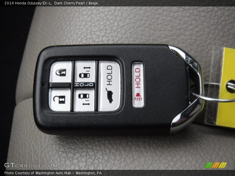 Dark Cherry Pearl / Beige 2014 Honda Odyssey EX-L