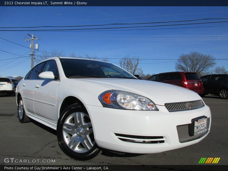 Summit White / Ebony 2013 Chevrolet Impala LT