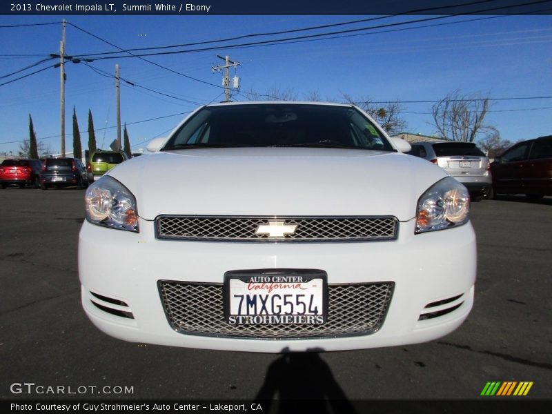 Summit White / Ebony 2013 Chevrolet Impala LT