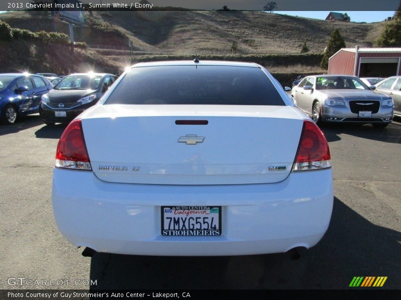 Summit White / Ebony 2013 Chevrolet Impala LT