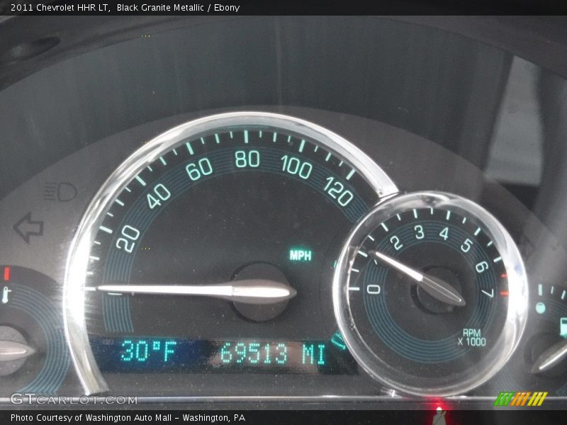 Black Granite Metallic / Ebony 2011 Chevrolet HHR LT