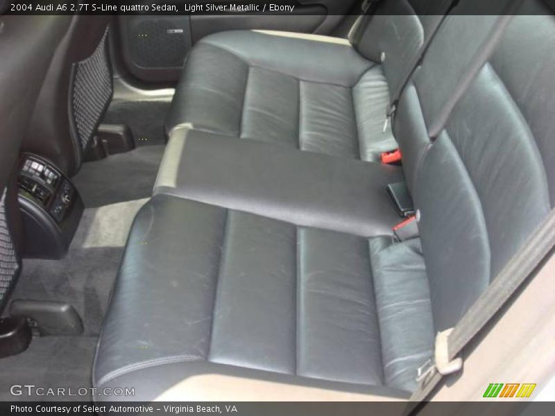 Light Silver Metallic / Ebony 2004 Audi A6 2.7T S-Line quattro Sedan