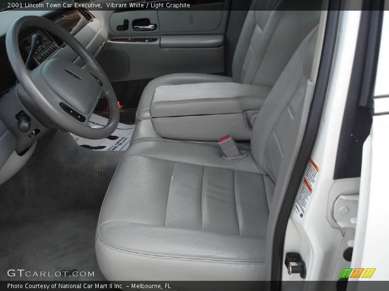 Vibrant White / Light Graphite 2001 Lincoln Town Car Executive
