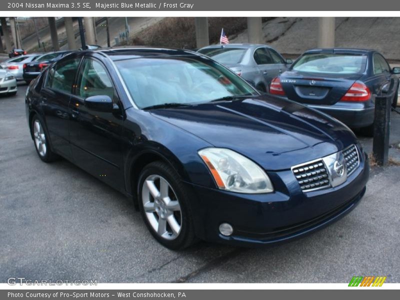 Majestic Blue Metallic / Frost Gray 2004 Nissan Maxima 3.5 SE