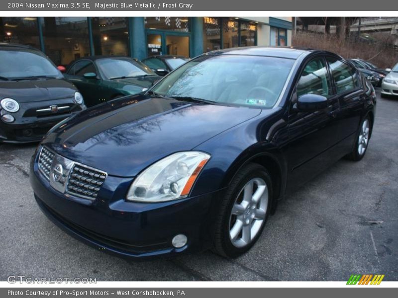 Majestic Blue Metallic / Frost Gray 2004 Nissan Maxima 3.5 SE