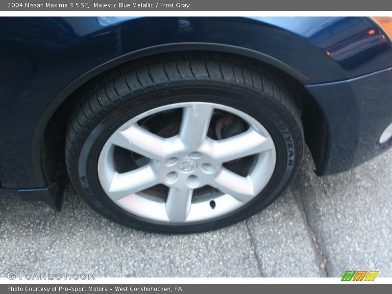 Majestic Blue Metallic / Frost Gray 2004 Nissan Maxima 3.5 SE