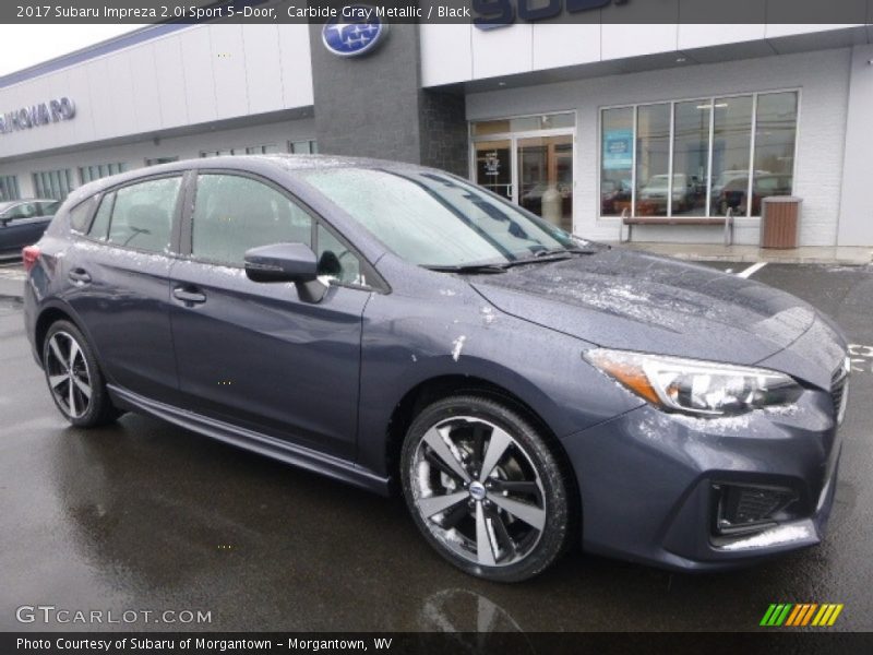 Carbide Gray Metallic / Black 2017 Subaru Impreza 2.0i Sport 5-Door
