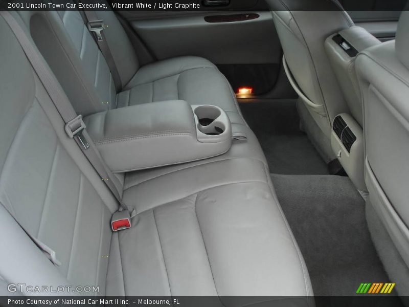 Vibrant White / Light Graphite 2001 Lincoln Town Car Executive