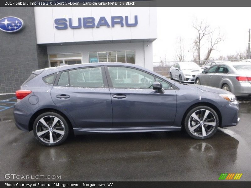 Carbide Gray Metallic / Black 2017 Subaru Impreza 2.0i Sport 5-Door