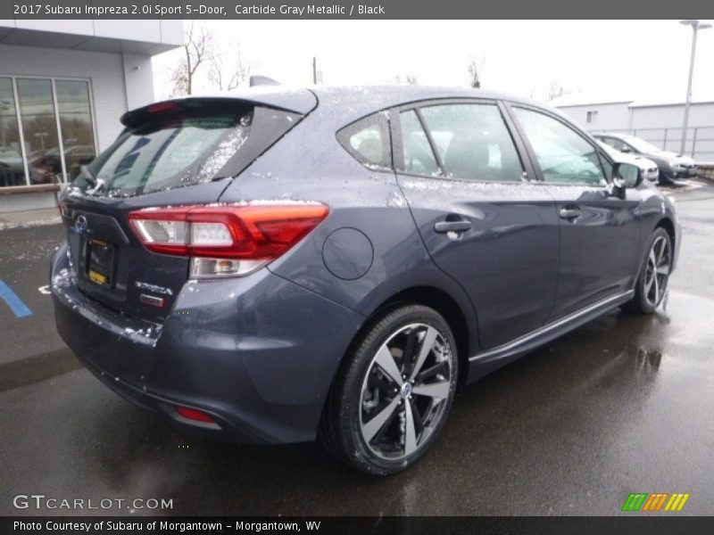 Carbide Gray Metallic / Black 2017 Subaru Impreza 2.0i Sport 5-Door