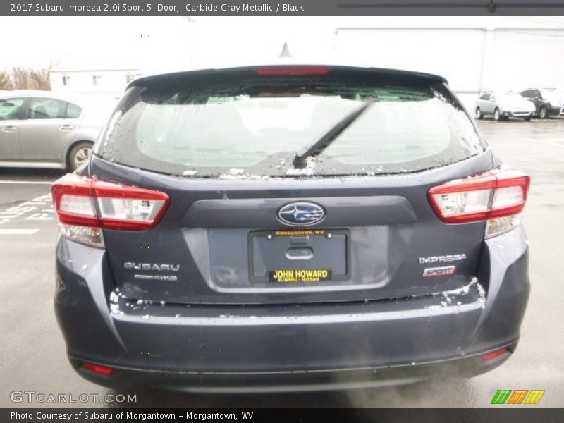 Carbide Gray Metallic / Black 2017 Subaru Impreza 2.0i Sport 5-Door