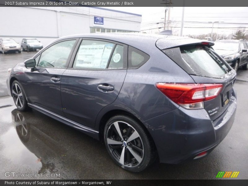 Carbide Gray Metallic / Black 2017 Subaru Impreza 2.0i Sport 5-Door