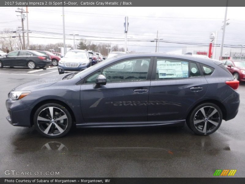 Carbide Gray Metallic / Black 2017 Subaru Impreza 2.0i Sport 5-Door