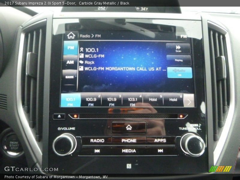 Carbide Gray Metallic / Black 2017 Subaru Impreza 2.0i Sport 5-Door