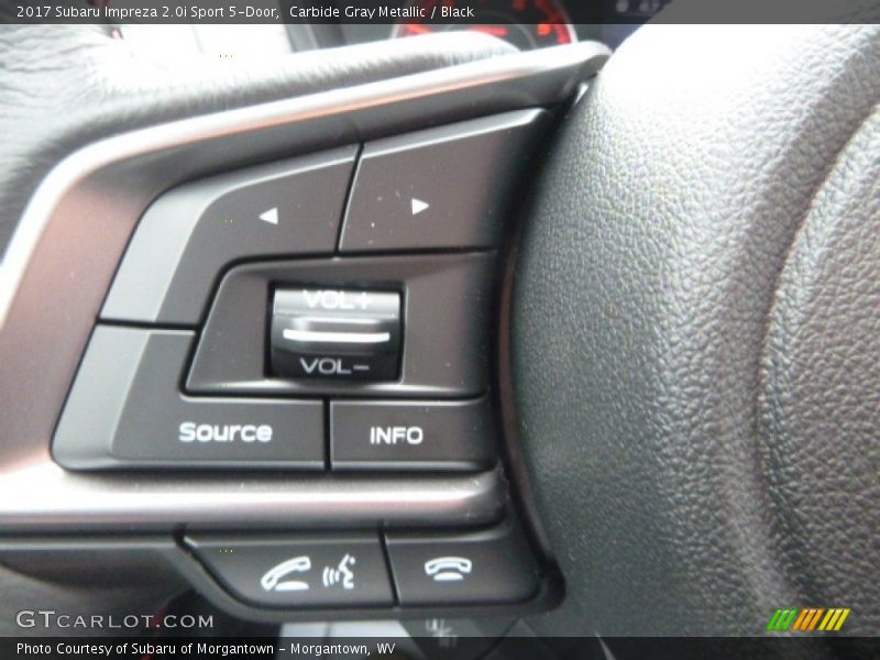 Carbide Gray Metallic / Black 2017 Subaru Impreza 2.0i Sport 5-Door