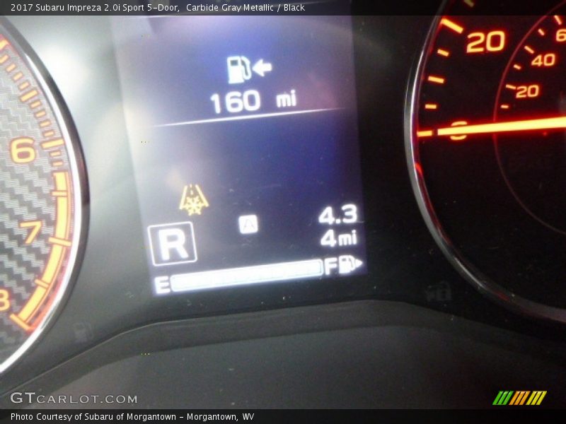Carbide Gray Metallic / Black 2017 Subaru Impreza 2.0i Sport 5-Door