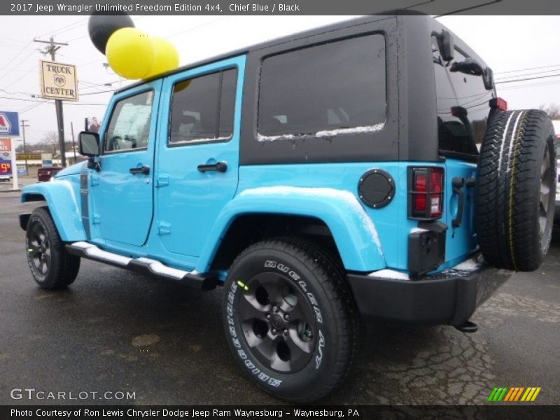 Chief Blue / Black 2017 Jeep Wrangler Unlimited Freedom Edition 4x4