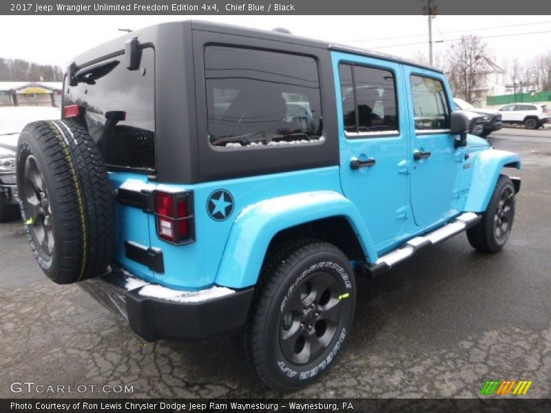 Chief Blue / Black 2017 Jeep Wrangler Unlimited Freedom Edition 4x4