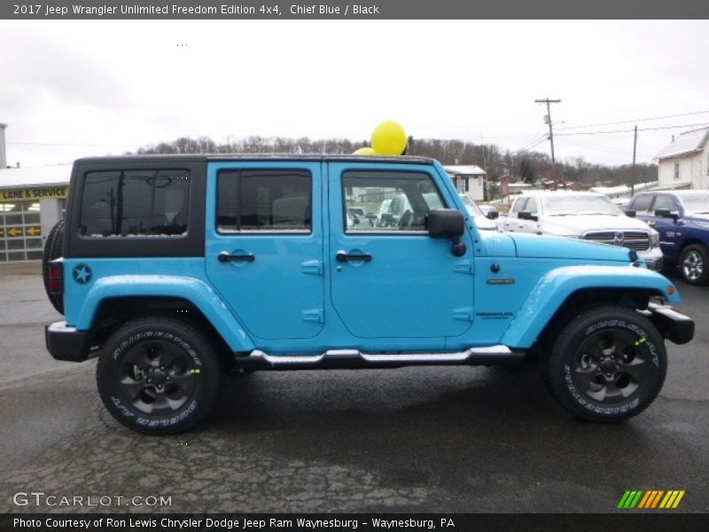 Chief Blue / Black 2017 Jeep Wrangler Unlimited Freedom Edition 4x4