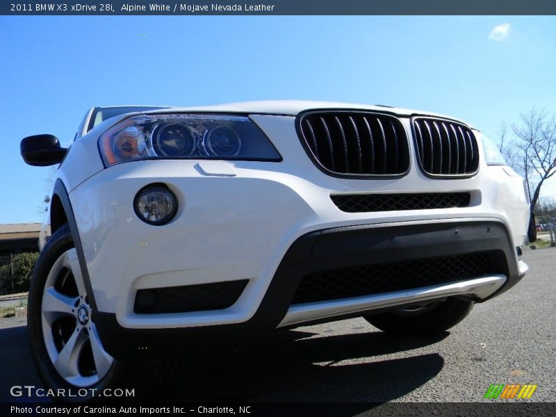 Alpine White / Mojave Nevada Leather 2011 BMW X3 xDrive 28i