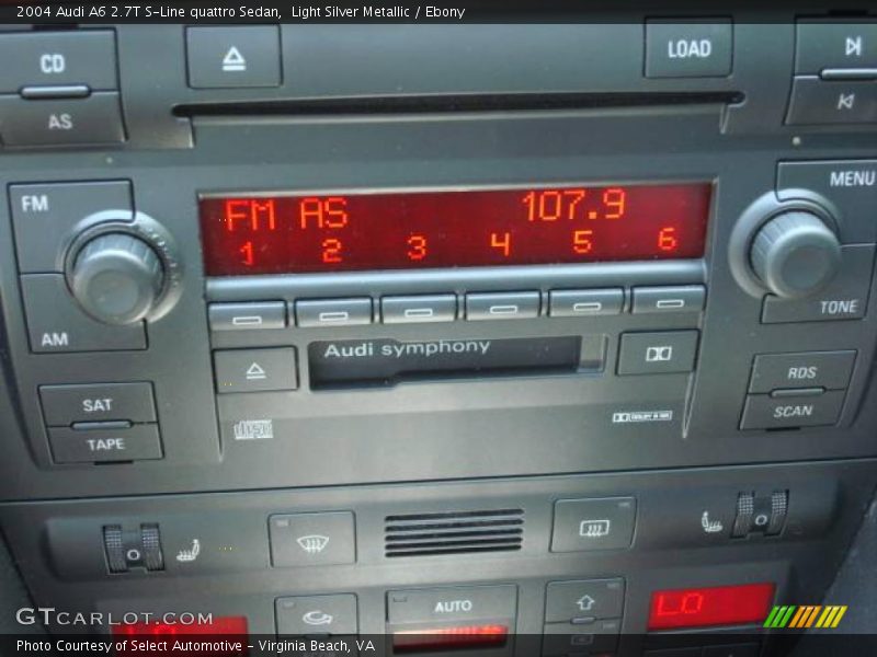 Light Silver Metallic / Ebony 2004 Audi A6 2.7T S-Line quattro Sedan