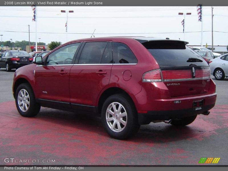 Vivid Red Metallic / Medium Light Stone 2008 Lincoln MKX