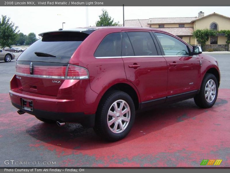 Vivid Red Metallic / Medium Light Stone 2008 Lincoln MKX