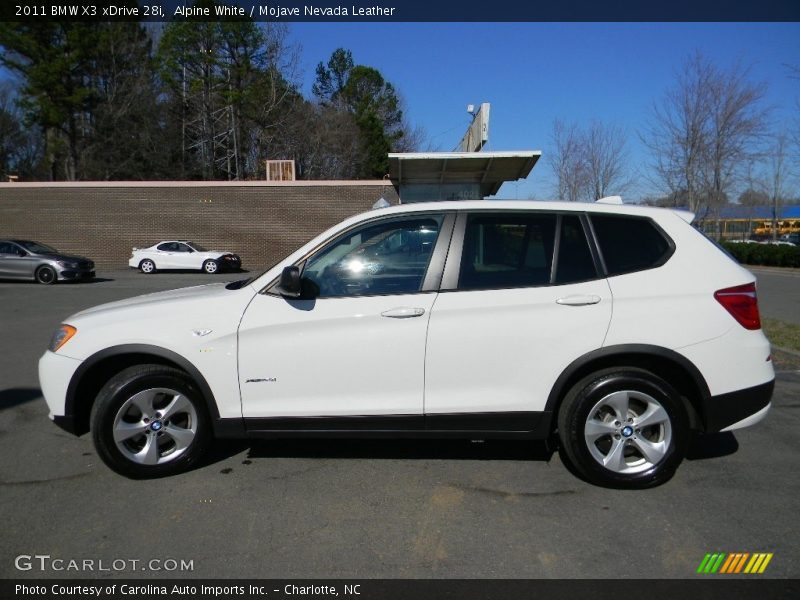 Alpine White / Mojave Nevada Leather 2011 BMW X3 xDrive 28i