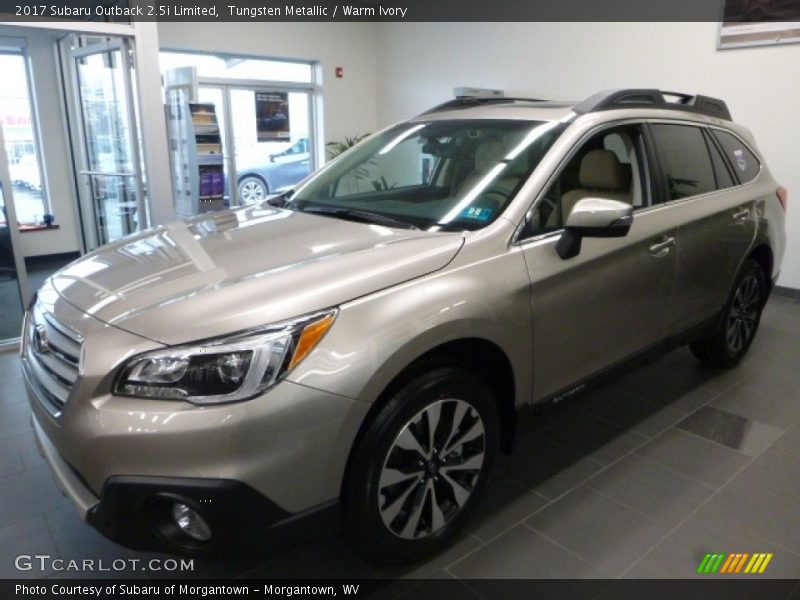 Tungsten Metallic / Warm Ivory 2017 Subaru Outback 2.5i Limited